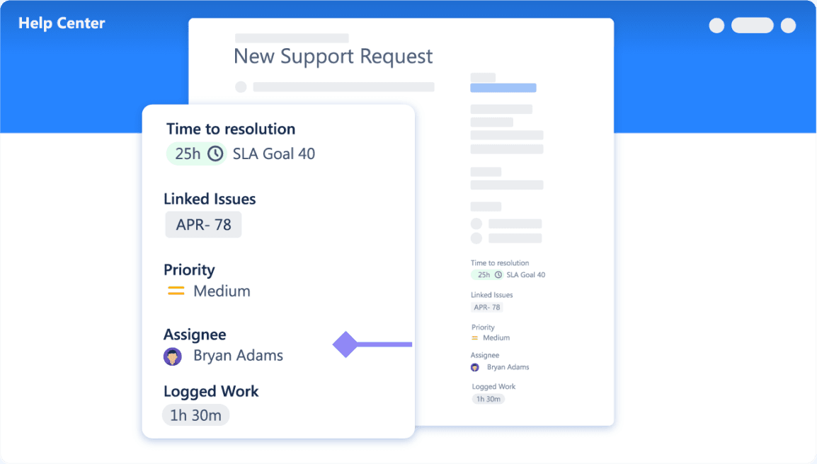 Additional fields in request details view in Advanced Portal Reports.
