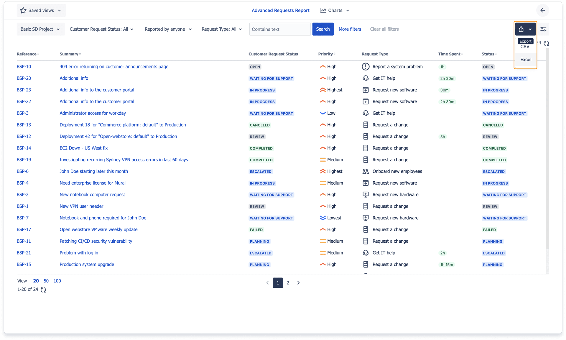 Self-Service Reporting